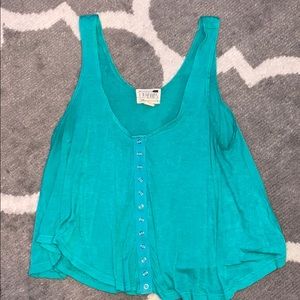 Pac sun teal crop top.
